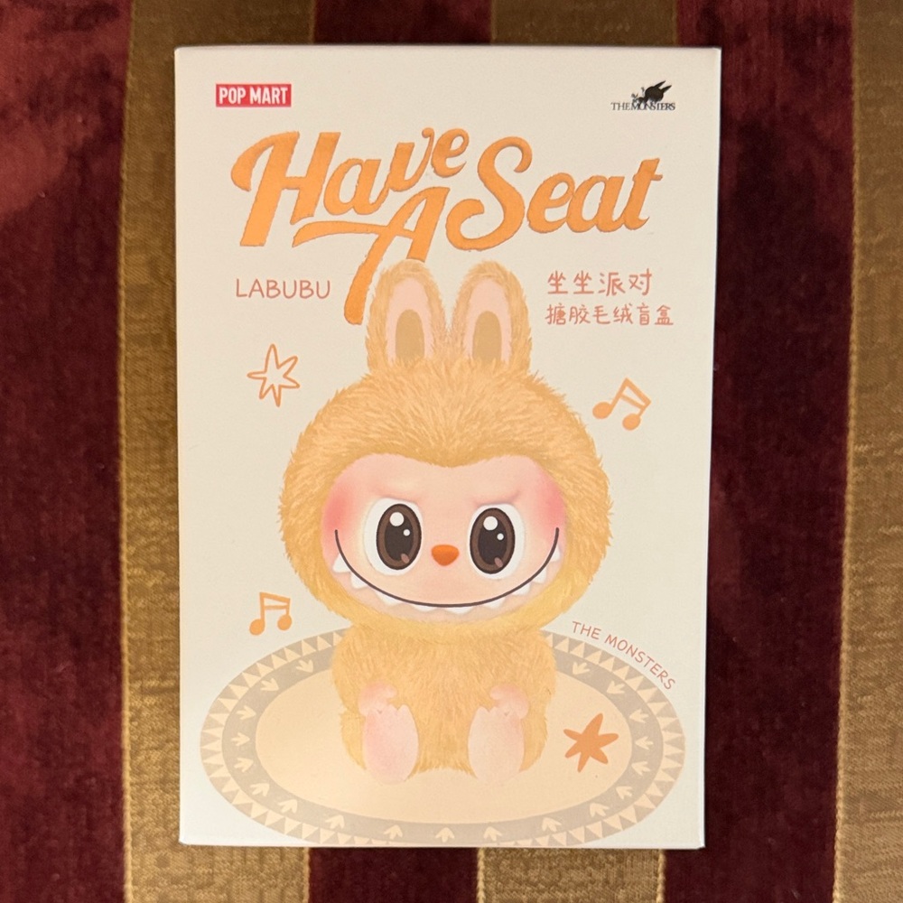 Pop Mart Labubu 'Have A Seat' Figure - HEHE - New sealed